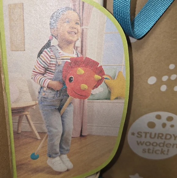 Hop 'N' Ride Triceratops - Red and Yellow - Picture 5 of 6